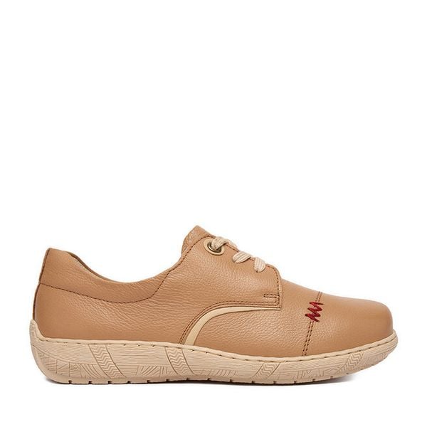 Półbuty Go Soft. Brązowe półbuty damskie GO SOFT, bez wzorów, bez obcasa, na płaskiej podeszwie, bez zapięcia. Za 219.99 zł.