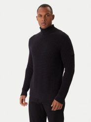 JOOP! Jeans Golf Hollio 30048179 Czarny Modern Fit. Czarne swetry męskie JOOP! Jeans, l, bez wzorów, z bawełny, bez kołnierzyka, bez ramiączek. Za 729.99 zł.