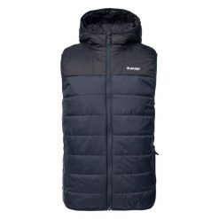 Bezrękawnik Męska Pikowanie Savaro. Czarne bluzy męskie Hi-tec, m, bez wzorów, sportowe, bez ramiączek, bez kaptura. Za 212.99 zł.