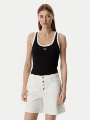 KARL LAGERFELD Szorty jeansowe B2W10048 Kremowy Loose Fit. Białe szorty damskie KARL LAGERFELD, bez wzorów, z bawełny. Za 526.99 zł.