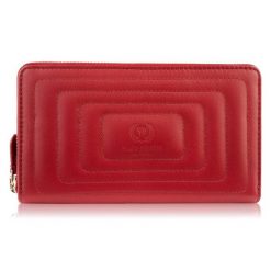 Portfel skórzany PAOLO PERUZZI AV-05-RD czerwony. Czerwone portfele damskie Paolo Peruzzi, z materiału. Za 119.99 zł.