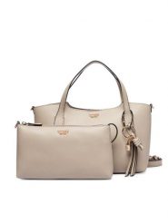 Guess Torebka HWBG97 35060 Beżowy jasny. Brązowe shopperki damskie Guess, z aplikacjami, ze skóry, bez dodatków. Za 584.99 zł.