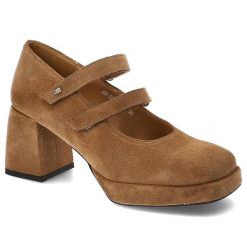 Brązowe Półbuty Karino Stylowe Obuwie Damskie. Brązowe półbuty damskie Karino, bez wzorów, ze skóry, eleganckie, bez obcasa, na obcasie, bez zapięcia. Za 449.00 zł.