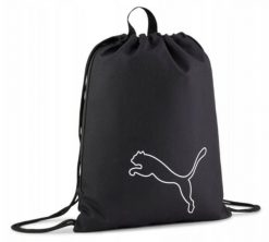 Plecak worek Puma Plus. Czarne plecaki męskie Puma, bez wzorów, z materiału, sportowe. Za 39.99 zł.