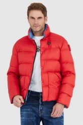 BLAUER Czerwona puchowa kurtka męska FLETCHER. Czerwone kurtki męskie Blauer USA, l, bez wzorów, z puchu, bez kaptura. W wyprzedaży za 1,089.99 zł.