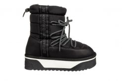 Śniegowce D Franklin Boots Nordic V2 Bomb Black 206005, Czarny, Materiał - 38. Czarne śniegowce damskie D.Franklin, z gumy, za kostkę, bez zapięcia. W wyprzedaży za 224.10 zł.