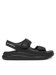 KARL LAGERFELD Sandały KL77015 Czarny. Czarne sandały męskie KARL LAGERFELD, bez wzorów, z syntetyku, bez zapięcia. Za 559.99 zł.