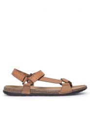 Lasocki Sandały LORENZO-17 MI25 Brązowy. Brązowe sandały męskie Lasocki, bez wzorów, ze skóry, bez zapięcia. Za 129.99 zł.