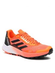 Adidas Buty do biegania Terrex Agravic Flow 2.0 Trail Running Shoes HR1115 Pomarańczowy. Brązowe buty sportowe męskie Adidas, bez wzorów, z materiału, bez zapięcia, do biegania. Za 489.99 zł.