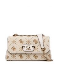 Guess Torebka Neda HWCP96 54210 Beżowy. Brązowe torebki do ręki damskie Guess, z aplikacjami, z materiału, bez dodatków. Za 309.99 zł.