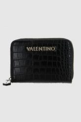 VALENTINO Czarny portfel Fire Re. Czarne portfele damskie Valentino by Mario Valentino, ze skóry ekologicznej. W wyprzedaży za 189.99 zł.