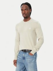 BOSS Sweter Kanovano 50527583 Beżowy Regular Fit. Brązowe swetry męskie Boss, m, bez wzorów, z bawełny, bez kołnierzyka, bez ramiączek. Za 599.99 zł.