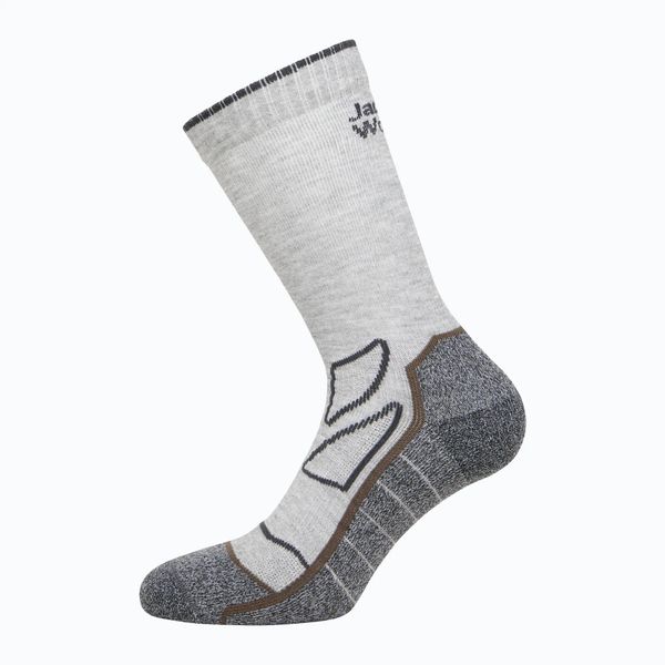 Skarpety Jack Wolfskin Vojo Sock Cl C. Szare skarpetki damskie Jack Wolfskin, bez wzorów, z elastanu. Za 73.99 zł.