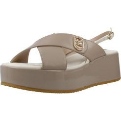 Sandały LIU-JO SA6141 P0102 Brązowy. Brązowe sandały damskie Liu Jo, bez wzorów, ze skóry, bez obcasa, bez zapięcia. Za 569.99 zł.