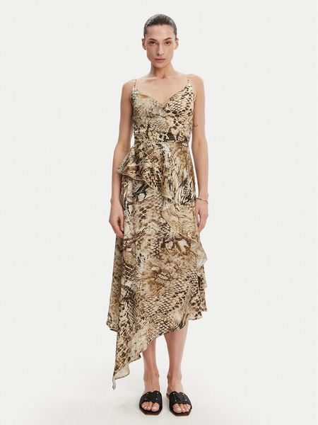 Marciano Guess Sukienka 173539 Kolorowy Classic Fit. Sukienki damskie Marciano Guess, z aplikacjami, z syntetyku, wizytowe, bez kołnierzyka, bez ramiączek. Za 599.99 zł.