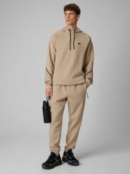 4F Spodnie dresowe joggery męskie - beżowe XL. Brązowe spodnie materiałowe męskie 4F, m, bez wzorów, z dresówki. Za 159.99 zł.