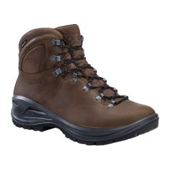 Buty trekkingowe męskie AKU Tribute II GTX. Brązowe buty zimowe męskie Aku, bez wzorów, bez obcasa, bez zapięcia. Za 839.99 zł.