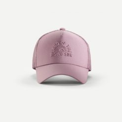 Czapka trekkingowa z daszkiem Travel 500 Trucker. Zielone czapki damskie FORCLAZ, bez wzorów, z elastanu, sportowe. Za 59.99 zł.