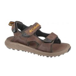 Męskie Zamszowe Sandały Konos Hiker. Brązowe sandały męskie Columbia, bez wzorów, z zamszu, bez zapięcia. Za 389.99 zł.
