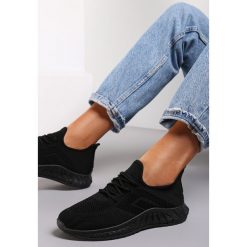 Czarne Buty Sportowe Bemostom. Czarne obuwie sportowe damskie Renee, bez wzorów, z jeansu, bez zapięcia, na fitness i siłownię. Za 39.99 zł.