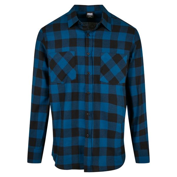 Koszula Urban Classics checked flanell (GT). Czarne koszule męskie Urban Classics, m, bez wzorów, eleganckie, bez kołnierzyka, bez ramiączek. Za 214.00 zł.