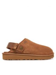 Ugg Klapki M Goldencoast Clog II 1166915 Brązowy. Brązowe klapki męskie UGG, bez wzorów, ze skóry, bez zapięcia. Za 599.99 zł.