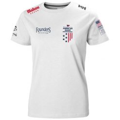 Koszulka damska Helly Hansen AM. Białe koszulki sportowe damskie Helly Hansen, bez wzorów, bez ramiączek. Za 235.00 zł.