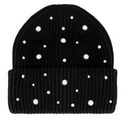 Czapka Jenny Fairy. Czarne czapki damskie Jenny Fairy, na zimę, bez wzorów. Za 59.99 zł.