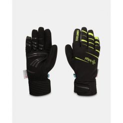 Rękawiczki softshell unisex Kilpi ROT-U. Zielone rękawiczki męskie Kilpi, bez wzorów, z softshellu. Za 256.81 zł.