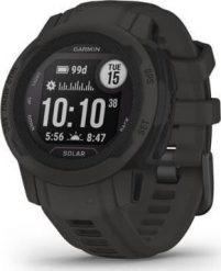 Zegarek sportowy Garmin Instinct 2S Solar Czarny (010-02564-00). Czarne zegarki sportowe Garmin, bez wzorów. Za 1,227.26 zł.