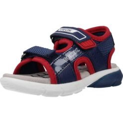Sandały GEOX B S.FLEXYPER B.B Niebieski. Niebieskie sandały męskie Geox, na lato, bez wzorów, z tkaniny, bez zapięcia. Za 128.99 zł.