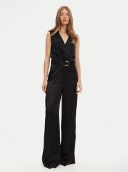 Marciano Guess Kombinezon 5YGD24 7350A Czarny Regular Fit. Czarne sukienki damskie Marciano Guess, z aplikacjami, z syntetyku, bez kołnierzyka, bez ramiączek. Za 899.99 zł.