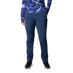 Spodnie Damskie Vest Canyon Softshell High Rise. Niebieskie spodnie sportowe damskie Columbia, na lato, bez wzorów, z softshellu, sportowe, trekkingowe. Za 478.99 zł.