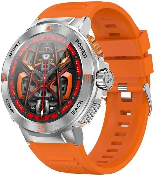 Smartwatch BlitzWolf BW-AT5 (pomarańczowy). Brązowe zegarki smartwatch BlitzWolf, bez wzorów. Za 241.30 zł.