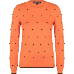 Sweter w kolorze pomarańczowym. Brązowe swetry nierozpinane damskie Giorgio Di Mare, s, bez wzorów, z bawełny, bez kołnierzyka, bez ramiączek. W wyprzedaży za 128.95 zł.