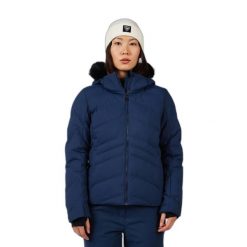 Damska kurtka narciarska Rossignol Staci. Niebieskie kurtki sportowe damskie Rossignol, na zimę, bez wzorów, bez ramiączek, bez kaptura, narciarskie. Za 1,363.00 zł.