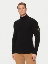 Stone Island Golf 8115552C2 Czarny Regular Fit. Czarne swetry męskie Stone Island, m, bez wzorów, z wełny, bez kołnierzyka, bez ramiączek. Za 1,559.00 zł.