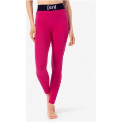 Legginsy termoaktywne damskie SUPER.NATURAL W Tundra 175 Tight. Czerwone bielizna sportowa damska super.natural, bez wzorów. Za 349.99 zł.