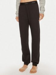 Calvin Klein Underwear Spodnie dresowe 000QS7271E Czarny Regular Fit. Czarne spodnie dresowe damskie Calvin Klein Underwear, bez wzorów, z bawełny. Za 199.99 zł.