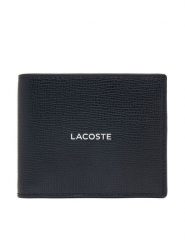 Lacoste Portfel NH5053OI Czarny. Czarne portfele męskie Lacoste, bez wzorów, ze skóry. Za 494.99 zł.