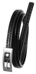 Pasek damski Cavaldi BB-CV-11 BLACK 105 czarny. Czarne paski damskie 4U Cavaldi, z aplikacjami, ze skóry ekologicznej. Za 19.99 zł.