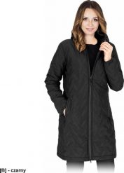 R.E.I.S. ISLA-LJ - Pikowana kurtka ochronna ocieplana kaptur w wersji przedłużanej damska 3 kieszenie stójka obustronny zamek błyskawiczny 100% polies. Brązowe kurtki sportowe damskie R.E.I.S., l, bez wzorów, z poliesteru, bez ramiączek, bez kaptura. Za 117.91 zł.