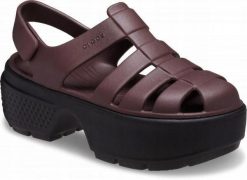 Sandały Dla Kobiet Crocs Stomp Fisherman Sandal. Fioletowe sandały damskie Crocs, bez wzorów, z materiału, bez obcasa, na platformie, bez zapięcia. Za 230.99 zł.