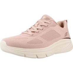 Buty SKECHERS BOBS ARCH FIT ELEV8 Rose. Czerwone obuwie trekkingowe damskie Skechers, z tkaniny, bez zapięcia. Za 283.99 zł.