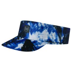 Czapka z daszkiem dla dorosłych Buff Pack Speed Visor. Niebieskie czapki damskie Buff, bez wzorów, z elastanu, sportowe. W wyprzedaży za 89.93 zł.