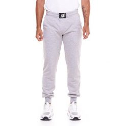 Bluza z kieszenie na co dzień na siłownię. Szare spodnie materiałowe męskie LEONE 1947 APPAREL, bez wzorów. W wyprzedaży za 136.83 zł.