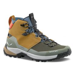 Buty trekkingowe Salewa Puez 2 Mid Ptx. Czarne trekkingi męskie Salewa, z gumy, bez zapięcia. Za 773.00 zł.
