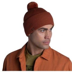 Czapka Unisex Dla Dorosłych Wełna Merino Tim. Brązowe czapki damskie Buff, bez wzorów, z materiału. Za 285.99 zł.