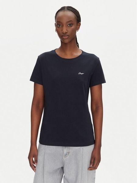 BOSS T-Shirt C_Esogo_Hw 50554015 Granatowy Regular Fit. Niebieskie t-shirty damskie Boss, m, bez wzorów, z bawełny, bez kołnierzyka, bez ramiączek. Za 109.99 zł.