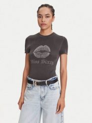 Miss Sixty T-Shirt 6S1RJ23100 Szary Slim Fit. Szare t-shirty damskie Miss Sixty, m, bez wzorów, z wiskozy, bez kołnierzyka, bez ramiączek. Za 409.99 zł.